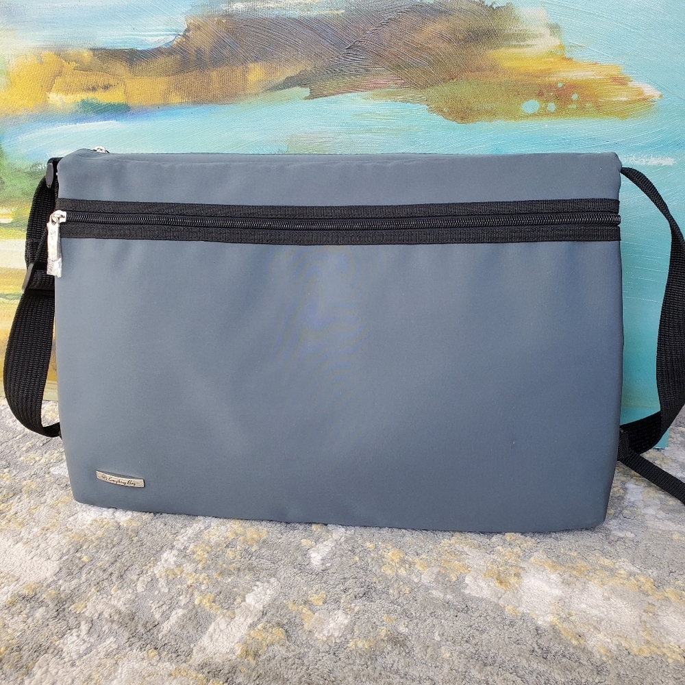 My Everything Bag Slate Gray Crossbody | Multi-Pocket Laptop Travel Bag | Unisex